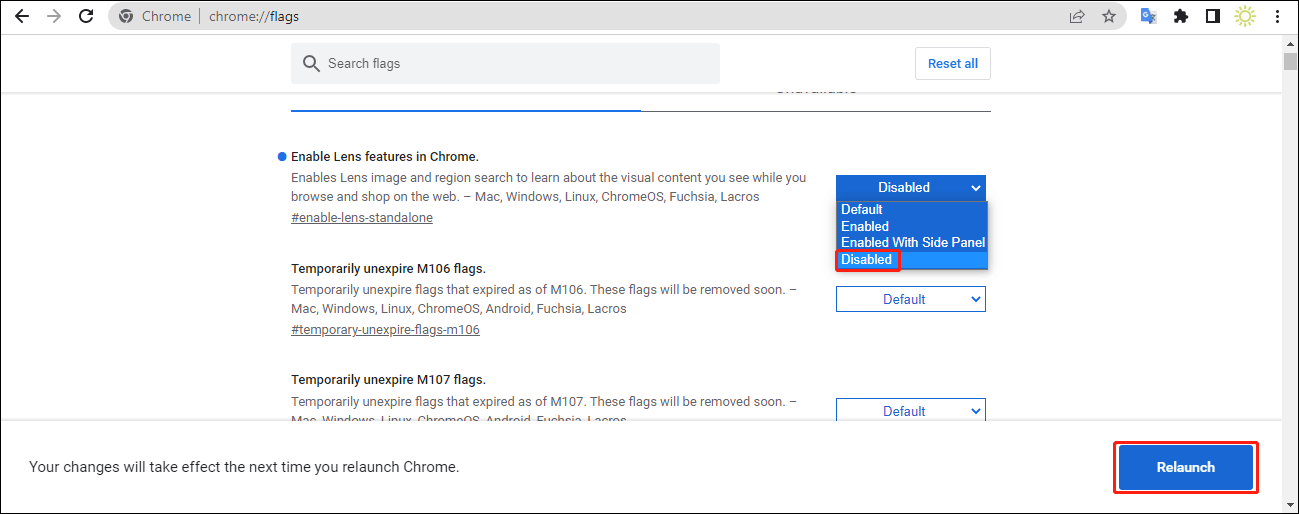 How to enable and disable google lens in google chrome minitool