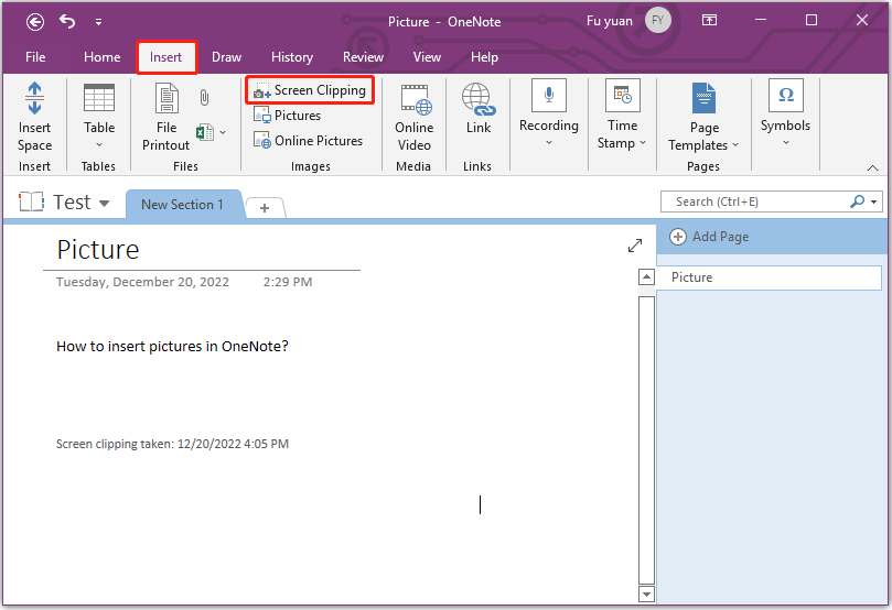 How to Easily Insert Images in OneNote on Windows - MiniTool