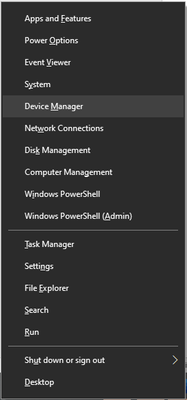 choose Device Manager