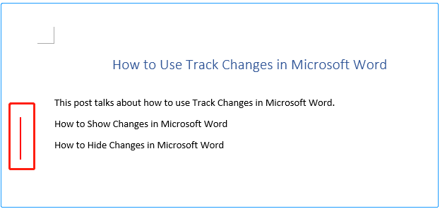 show a simplified version of modification traces