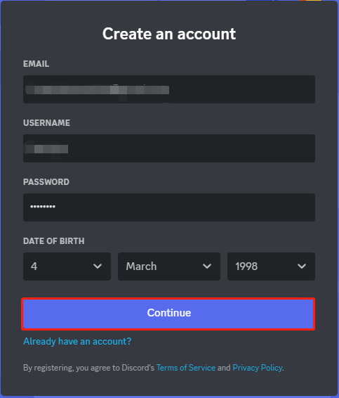 Discord Sign up: How to Create a Discord Account on PC/Phone? - MiniTool