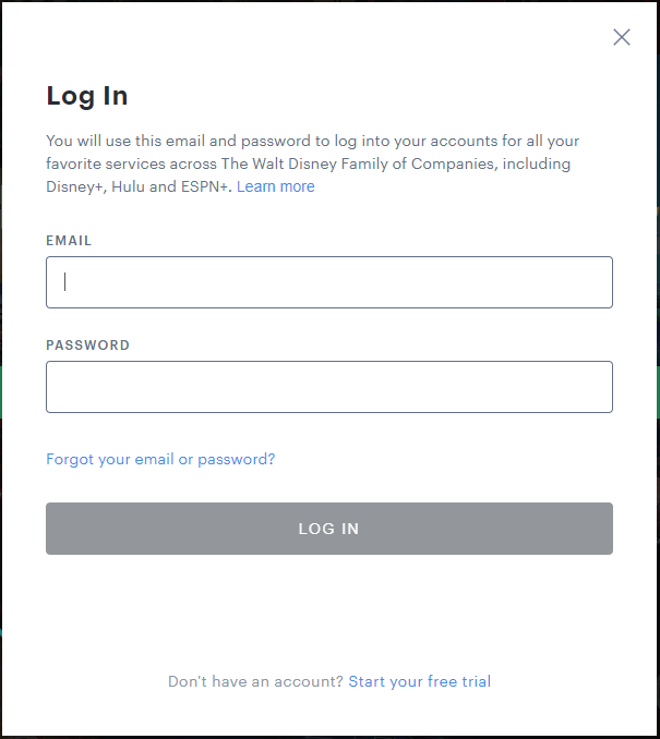 enter the login credentials