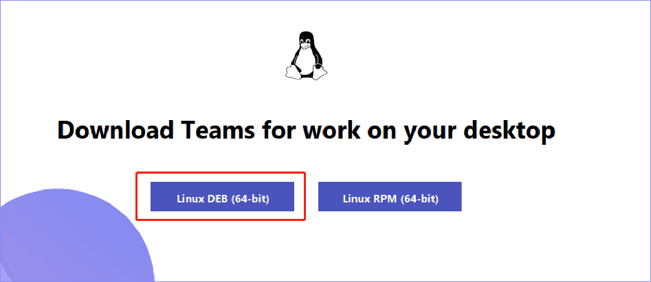 MS Teams download for Ubuntu