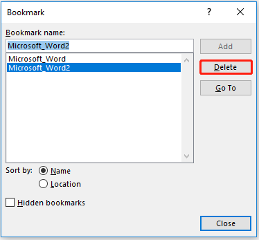Manage Bookmarks In Microsoft Word Add Delete Show Link Minitool Manage Bookmarks In Microsoft Word Add Delete Show Link Minitool