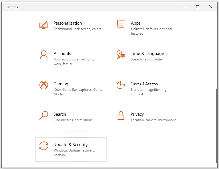 hit Update & Security