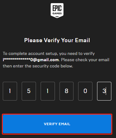 verify your email