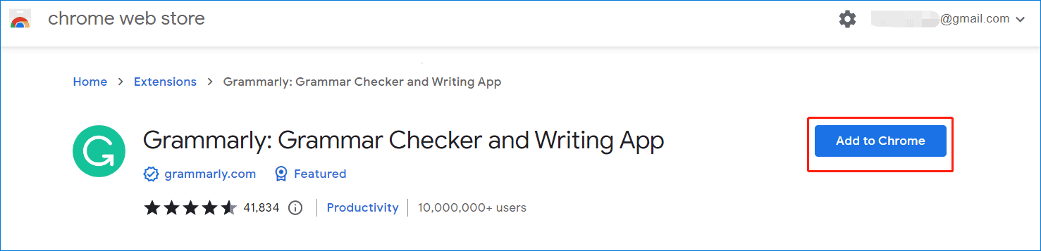 add Grammarly to Chrome