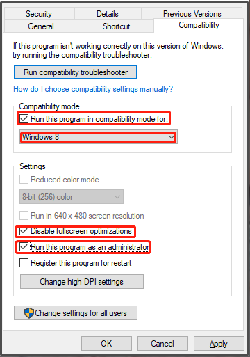 run the game as administrator