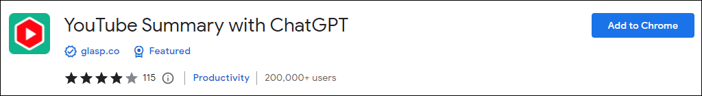 YouTube Summary with ChatGPT