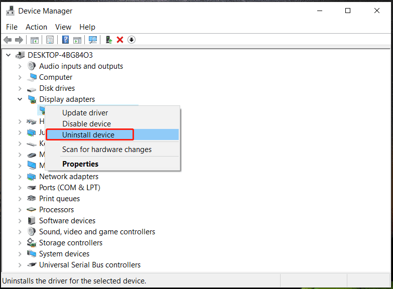 uninstall NVIDIA driver