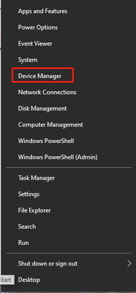 open Device Manager