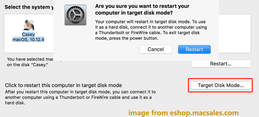 target disk mode Mac