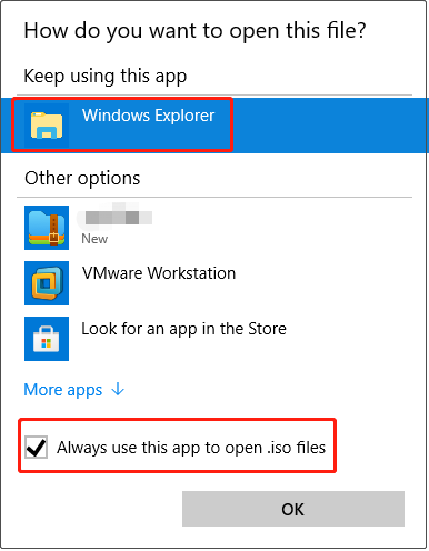 use an app to open iso files