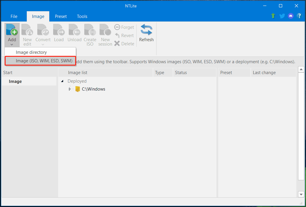add Windows 11 ISO to NTLite