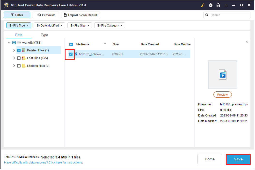 save all needed files
