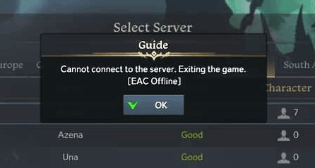 Lost Ark EAC Offline error