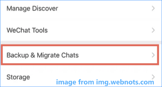 Backup & Migrate Chats