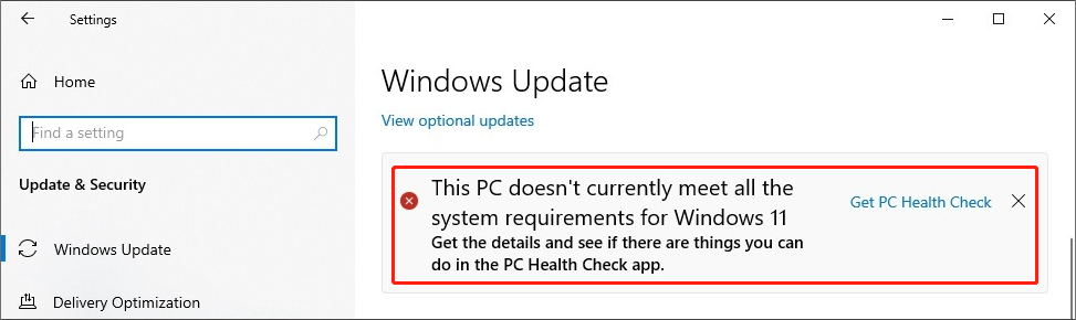 this PC can’t run Windows 11