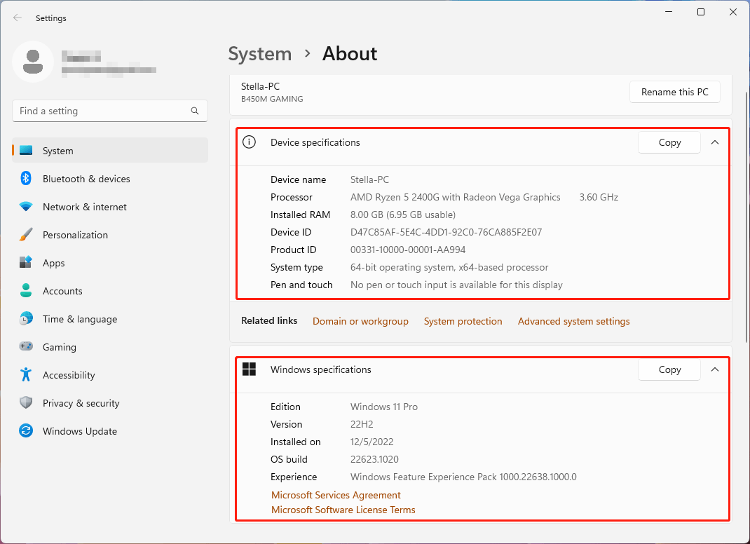 check the computer’s specifications