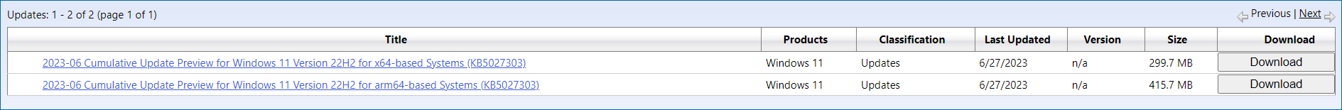 download KB5027303 update