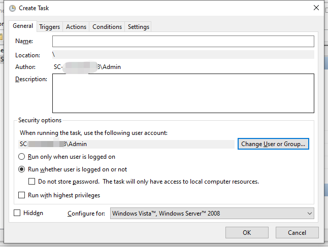 hit Change User or Group