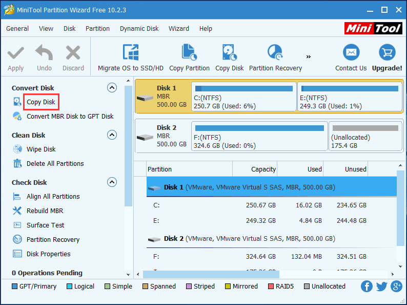 copiar disco para fazer backup de todo o disco