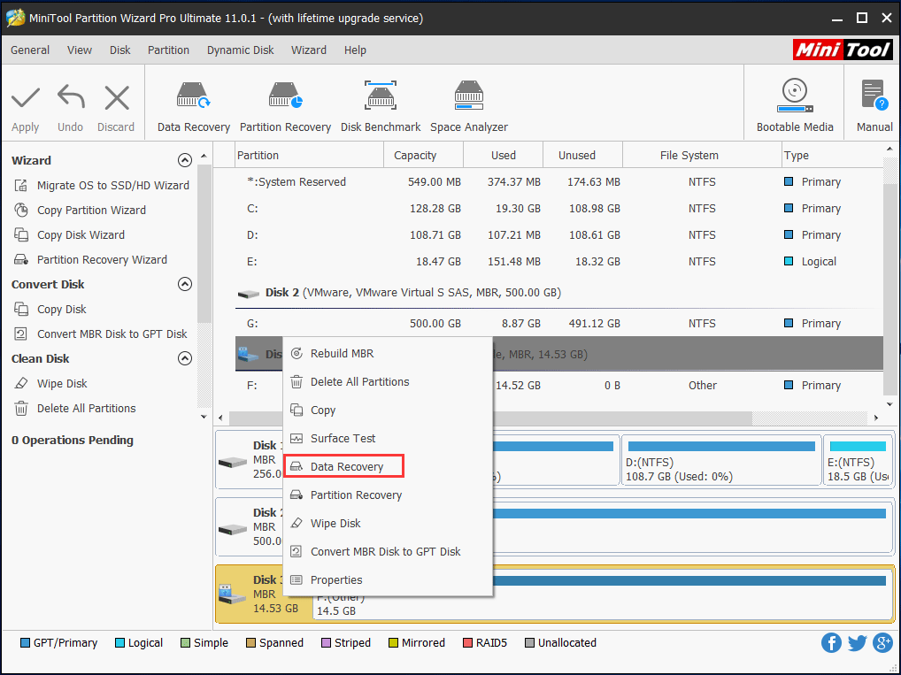 MiniTool Partition Wizard Data Recovery