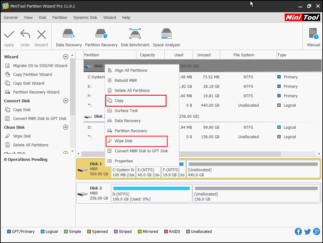 backup antes de limpar o disco rígido