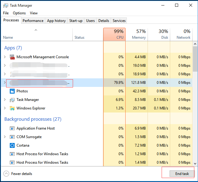 muitos programas em execução