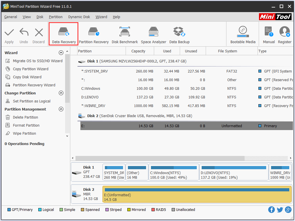 escolha Data Recovery