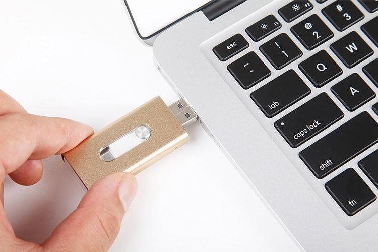 verifique a porta USB para o problema de não mídia