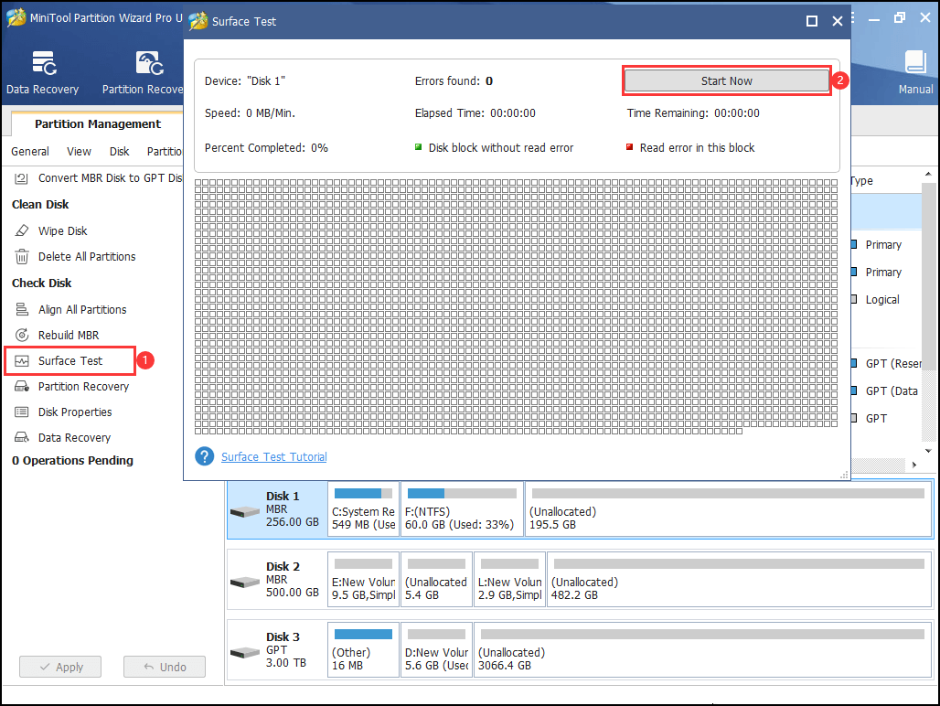 verifique se há algum setor defeituoso no disco do sistema