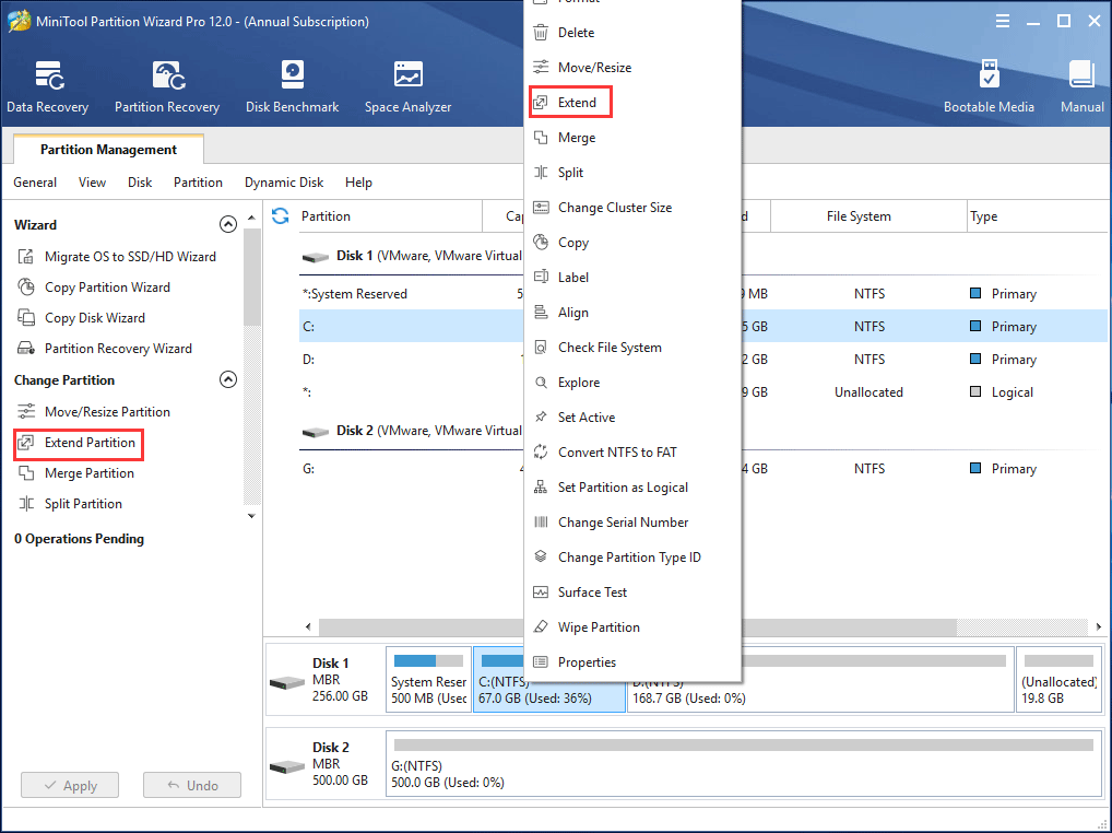 estender partição do Windows 10