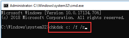 execute CHKDSK Windows 10