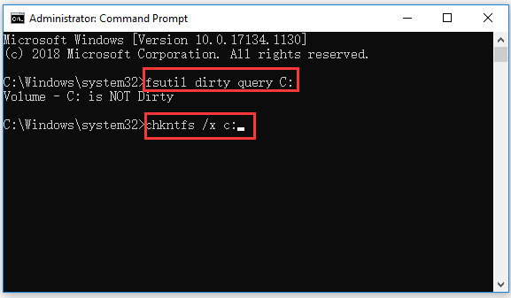 interromper a execução do CHKDSK na inicialização do Windows 10