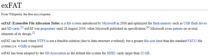 exFAT