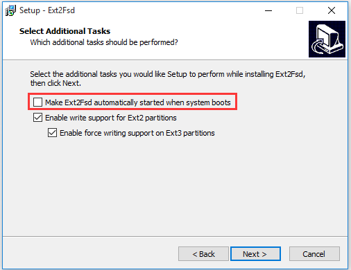 instalar Ext2Fsd no Windows 10 PC