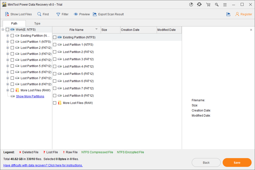 resultados da verificação