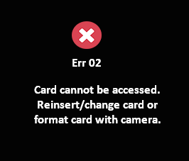 o cartão não pode ser acessado