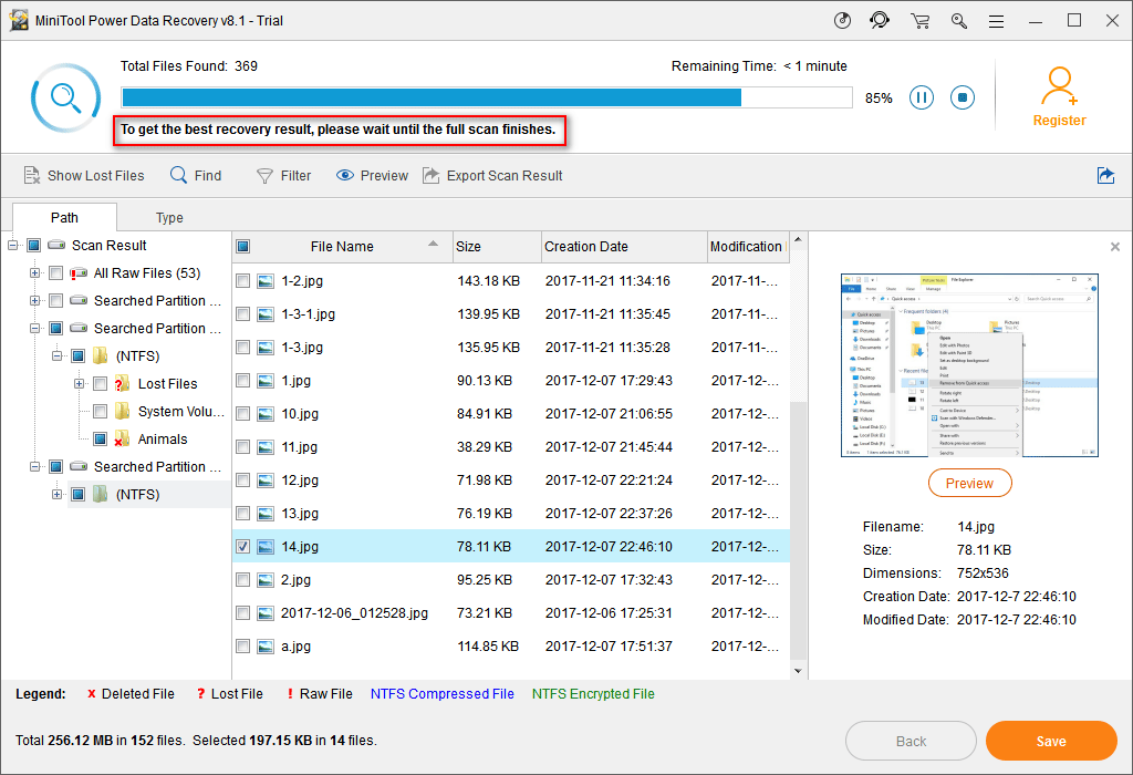 aguarde a digitalização