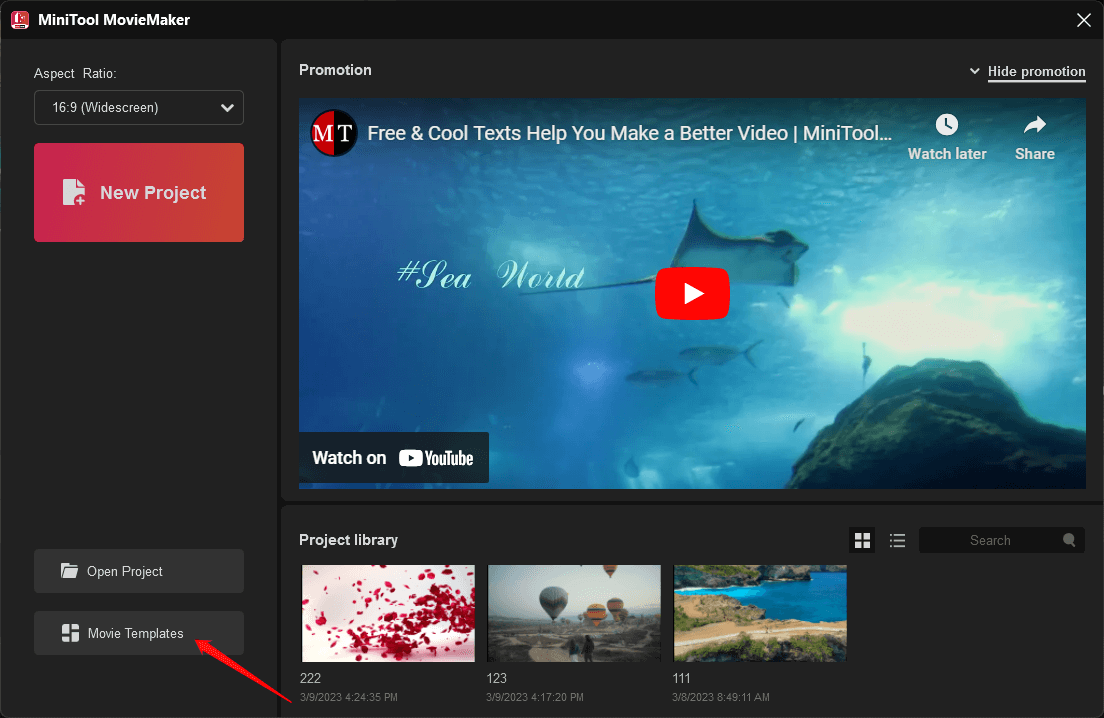 How to Use Movie Templates | MiniTool MovieMaker Tutorial [Help]