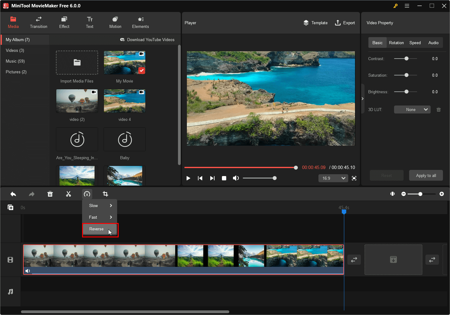 How to Reverse a Video | MiniTool MovieMaker Tutorial [Help]