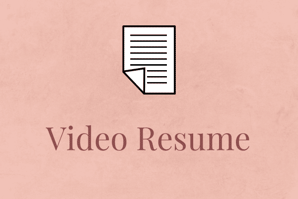 Video Resume | How to Make a Video Resume Quickly