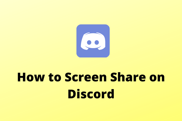 Solved – How to Screen Share on Discord