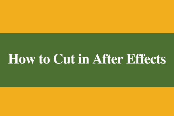 How to Cut and Trim Video Clips in After Effects