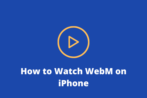 iPhoneでWebMを観る3つの方法