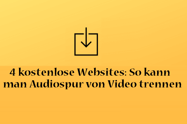 4 kostenlose Websites: So kann man Audiospur von Video trennen