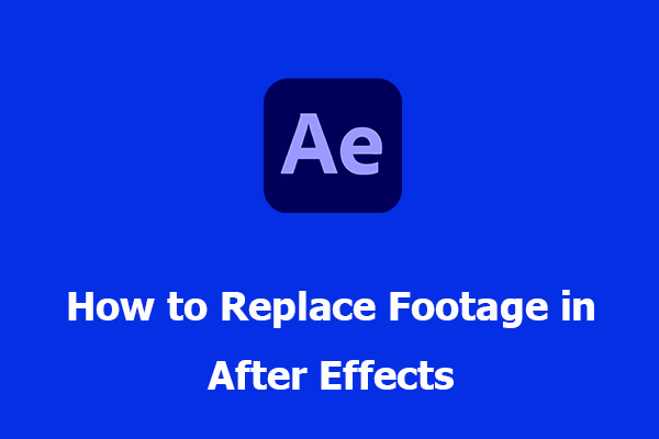 How to Replace Footage in After Effects?