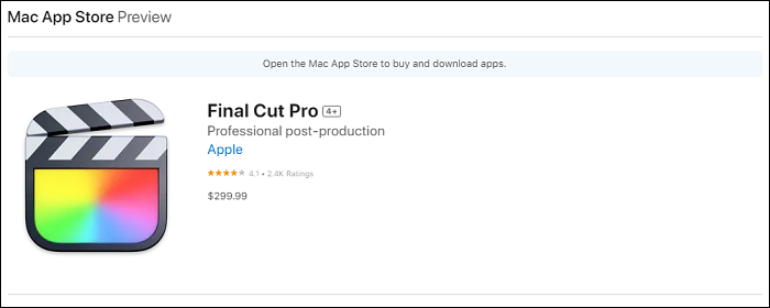 pricing for Final Cut Pro