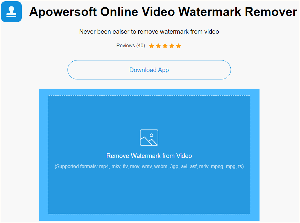 Apowersoft Online Video Watermark Remover